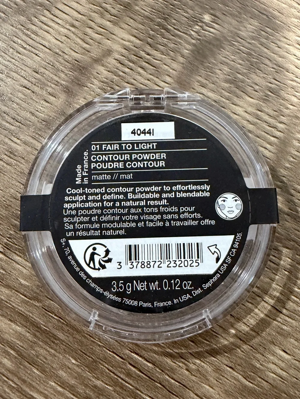 Sephora contour 01